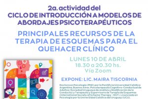 DIFUNDIMOS: 2a. actividad de  5 mdulos -Introduccin a la Psicoterapia Focal en los Servicios de Salud, Terapia de Esquemas, DBT, EMDR y Mindfulness